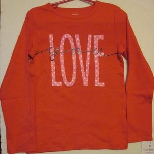 Girls Graphic Tee LOVE YOU Size 4T Toddler & 4 Kid